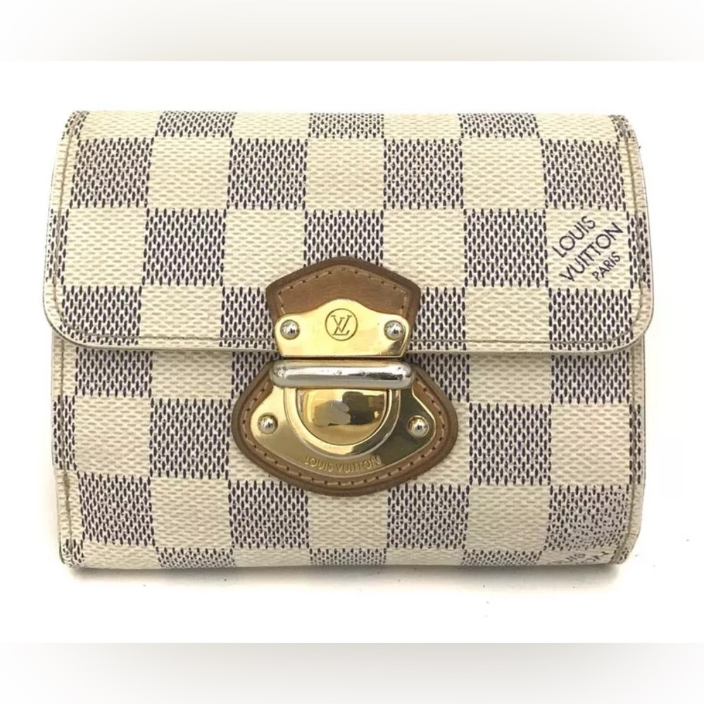 Louis Vuitton Damier Azur Portefeiulle Joy Trifold - Picture 1 of 10